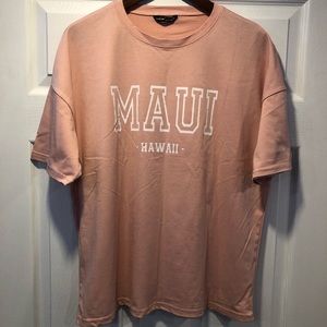 MAUI Hawaii Pink Oversized t-shirt Women’s Large